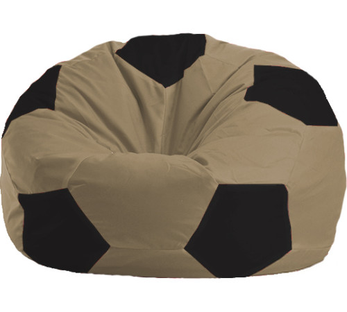 Кресло-мешок Flagman Мяч Стандарт М1.1-77 бежевый/черный