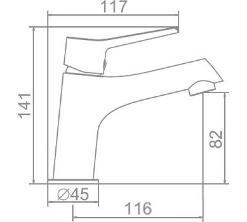 Смеситель Ledeme L1069B
