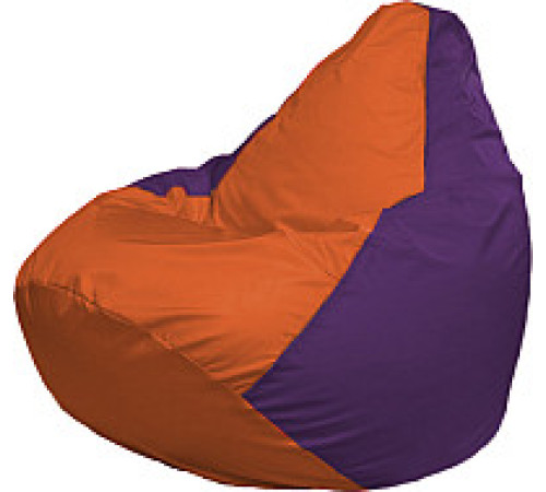 Кресло-мешок Flagman Груша Супер Мега 4XL Г5.1-208 оранжевый/фиолетовый