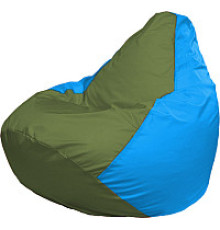 Кресло-мешок Flagman Груша Супер Мега 4XL Г5.1-229 оливковый/голубой