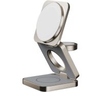 Беспроводное зарядное Momax Q2.Mag 3-in-1 UD31L титановый
