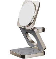 Беспроводное зарядное Momax Q2.Mag 3-in-1 UD31L титановый