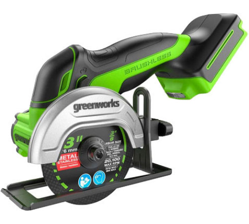 Угловая шлифмашина Greenworks GD24UCS без АКБ