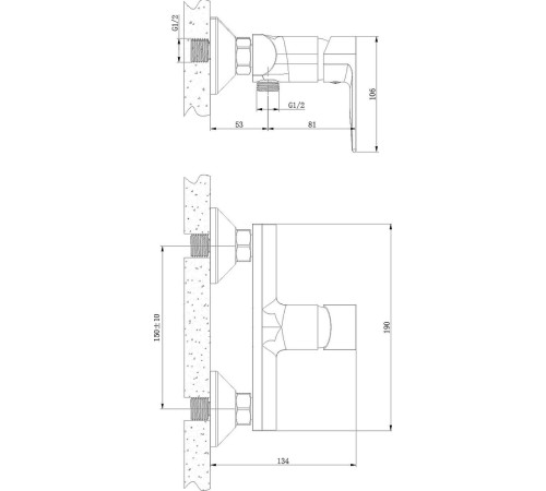 Смеситель Lauter Reef 21СК9678BS
