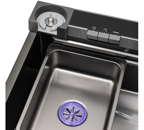 Кухонная мойка ARFEKA Sensor ECO AR 750*450 Black PVD Nano Decor