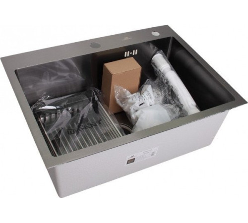 Кухонная мойка Wisent WS-36050В/GER013 с сифоном, дозатором и коландером