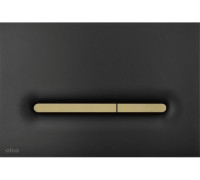 Панель смыва Alcaplast M1878-7 черный-мат/золотой-мат