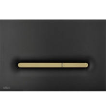 Панель смыва Alcaplast M1878-7 черный-мат/золотой-мат