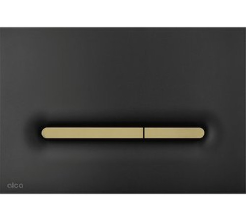 Панель смыва Alcaplast M1878-7 черный-мат/золотой-мат