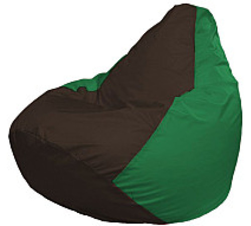 Кресло-мешок Flagman Груша Супер Мега 4XL Г5.1-321 коричневый/зеленый
