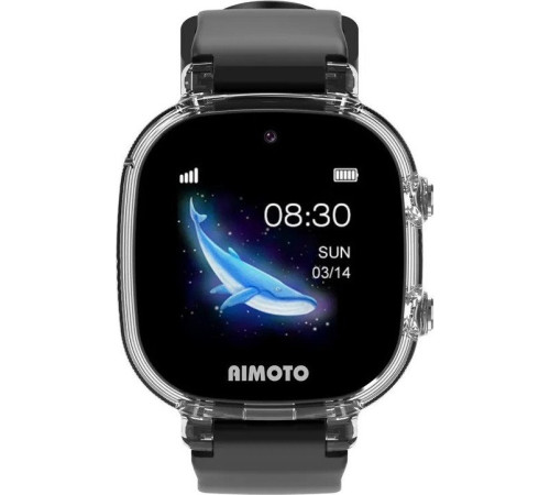 Умные часы с наушниками Aimoto Crystal 4G черный