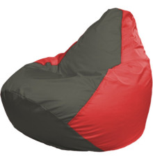 Кресло-мешок Flagman Груша Макси Г2.1-362 красный/серый темный