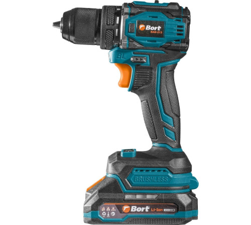 Дрель-шуруповерт Bort BAB-21S 93414912 с 2-мя АКБ, кейс