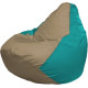 Кресло-мешок Flagman Груша Макси Г2.1-98 бирюзовый/бежевый темный