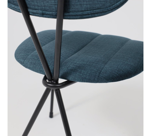 Стул AksHome Tori темно-бирюзовый велюр Voss 86/черный