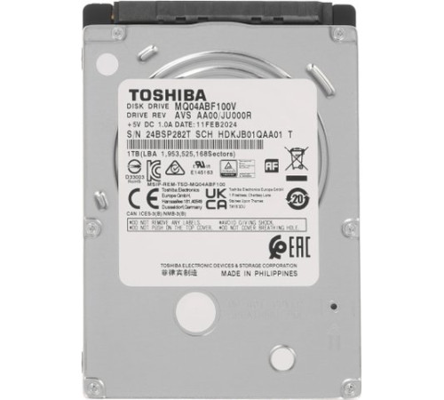 Жесткий диск Toshiba MQ04ABF100V 1TB