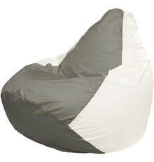 Кресло-мешок Flagman Груша Макси Г2.1-334 белый/серый