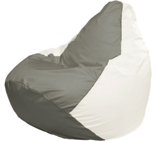 Кресло-мешок Flagman Груша Макси Г2.1-334 белый/серый