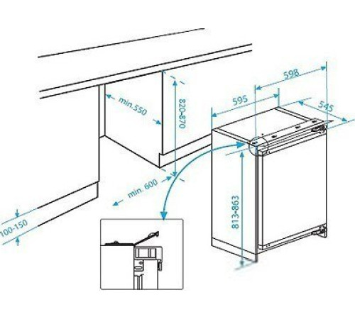Однокамерный холодильник BEKO BU 1100 HCA