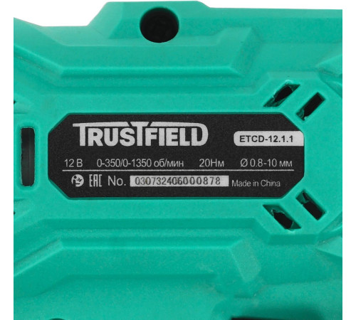 Дрель-шуруповерт Trustfield ETCD-12.2.1 с 2-мя АКБ, кейс