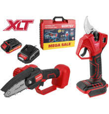 Wortex 1329851 цепная пила, секатор, 1 АКБ, кейс