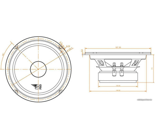 Мидбас DL Audio Gryphon Pro 165 Midbass