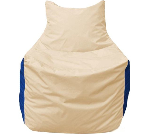 Кресло-мешок Flagman Фокс Ф2.1-133 слоновая кость/тёмно-синий