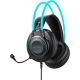 Наушники A4Tech Fstyler FH200U черный/голубой