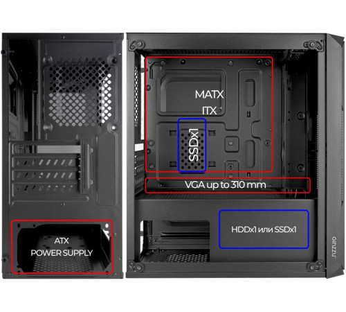 Корпус Ginzzu CL590