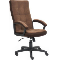 Кресло TetChair Trendy флок/ткань, коричневый
