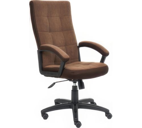 Кресло TetChair Trendy флок/ткань, коричневый