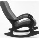 Кресло-качалка Mio Tesoro Бастион-32 велюр графит/черный