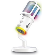 Проводной микрофон Ritmix RDM-178 USB Gaming белый