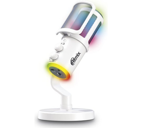 Проводной микрофон Ritmix RDM-178 USB Gaming белый