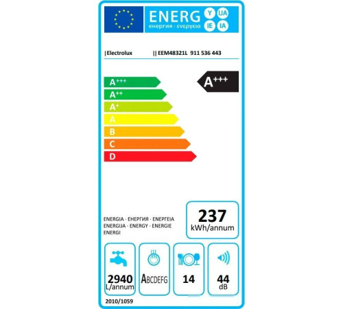 Встраиваемая посудомоечная машина Electrolux EEM48321L