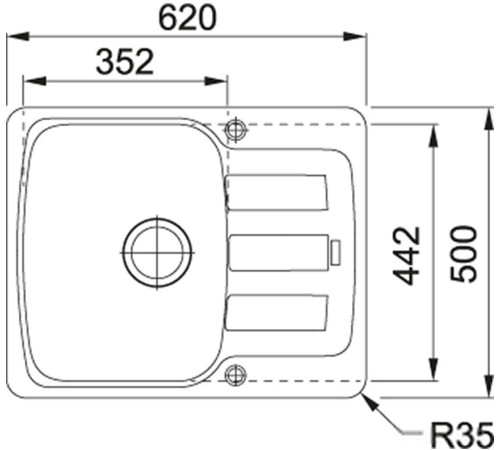 Кухонная мойка Franke Antea AZG 611-62 оникс