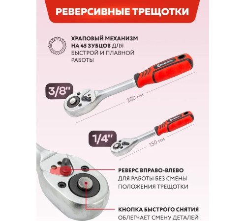 Универсальный набор инструментов ForceKraft FK-4821-8 62155