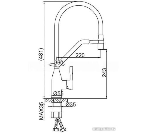 Смеситель FRAP F4497-5