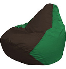 Кресло-мешок Flagman Груша Медиум XL Г1.1-321 коричневый/зелёный