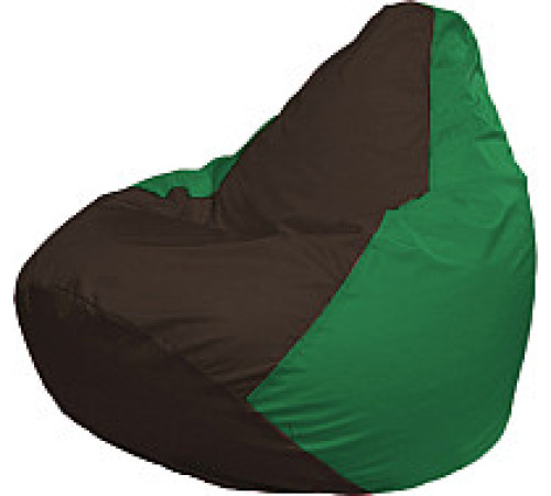 Кресло-мешок Flagman Груша Медиум XL Г1.1-321 коричневый/зелёный