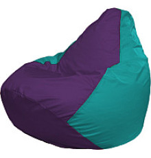 Кресло-мешок Flagman Груша Медиум XL Г1.1-75 фиолетовый/бирюзовый