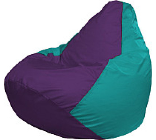 Кресло-мешок Flagman Груша Медиум XL Г1.1-75 фиолетовый/бирюзовый