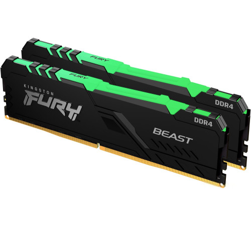Оперативная память Kingston FURY Beast RGB 2x16ГБ DDR4 3600МГц KF436C18BB2AK2/32