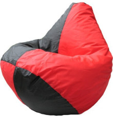 Кресло-мешок Flagman Груша Арлекино Г2.1-417 черный/красный