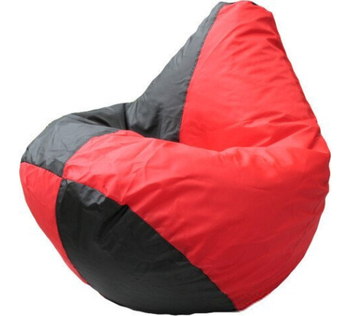 Кресло-мешок Flagman Груша Арлекино Г2.1-417 черный/красный
