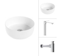 Умывальник Lauter 21499-31 + Rio 21AM12672 с сифоном 21635CH хром