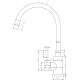 Смеситель Esko Kitchen K44BB