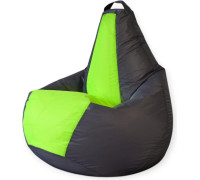 Кресло-мешок Mio Tesoro Груша Kombo XXL GF-130x85-SN серебристый/неон