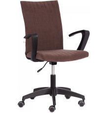 Офисное кресло TetChair Spark флок коричневый