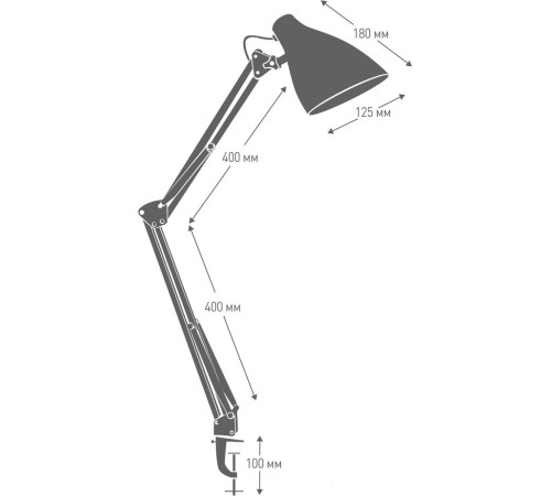 Настольная лампа Camelion KD-335 C01 13876 белый